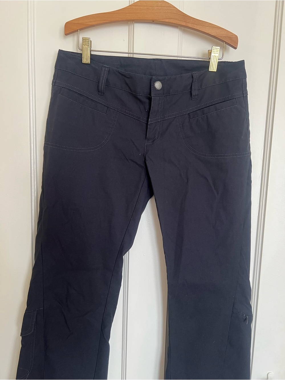 Athleta Black Wide-Leg Flare Pants - Picture 2 of 8